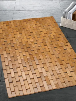 Alfombras De Baño|Mantas> Alfombrilla de baño de bambú Palito