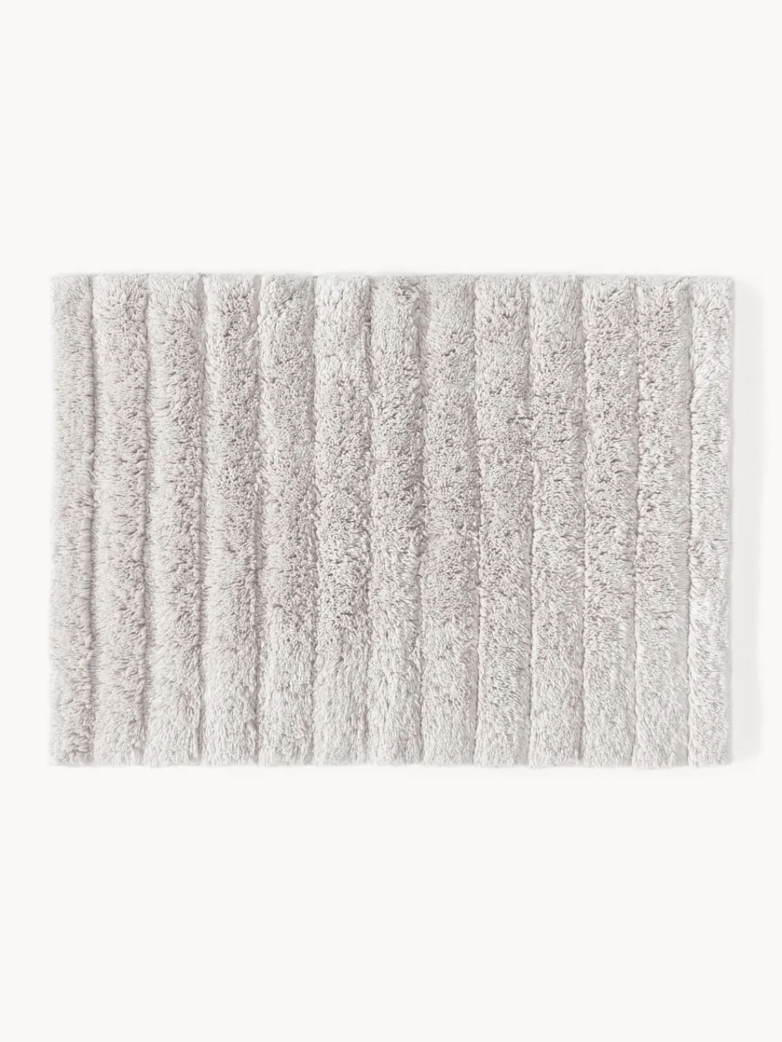 Alfombras De Baño|Mantas>Westwing Collection Alfombrilla de baño mullida Bailey Gris claro