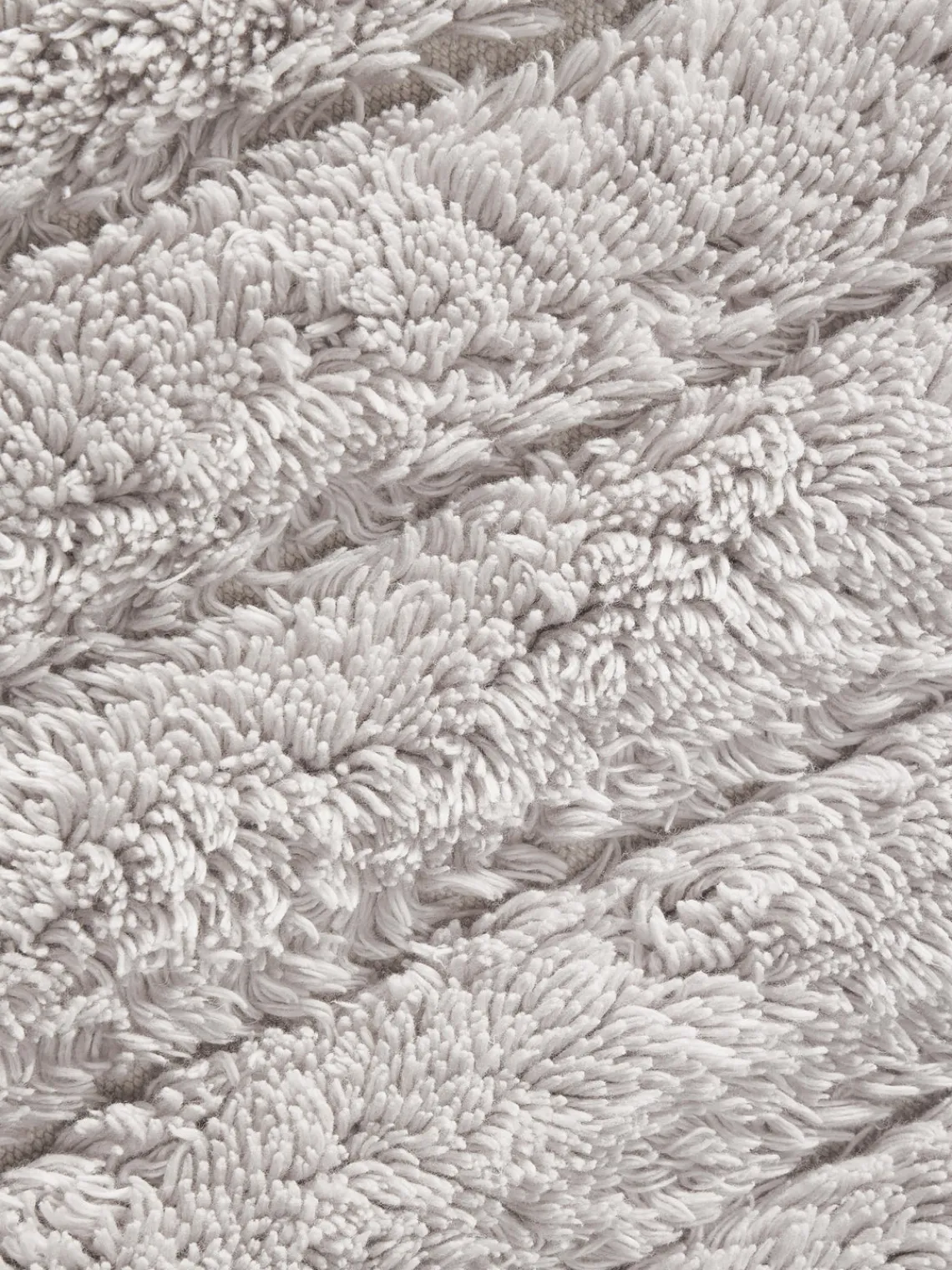 Alfombras De Baño|Mantas>Westwing Collection Alfombrilla de baño mullida Bailey Gris claro