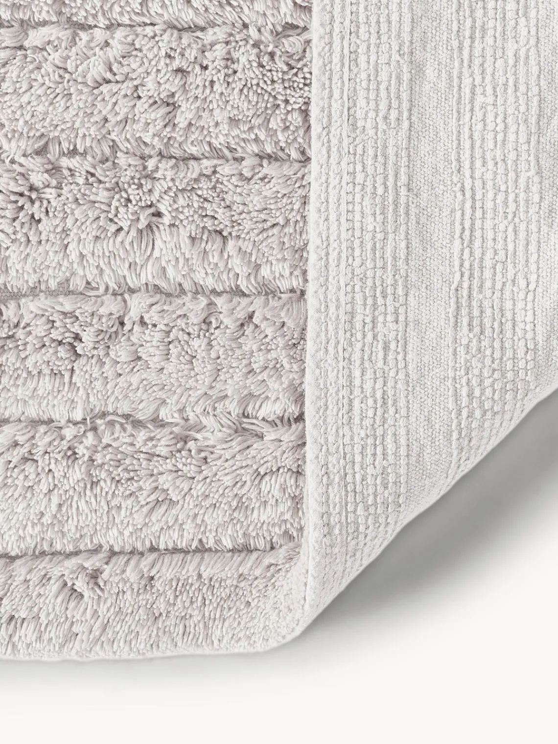 Alfombras De Baño|Mantas>Westwing Collection Alfombrilla de baño mullida Bailey Gris claro