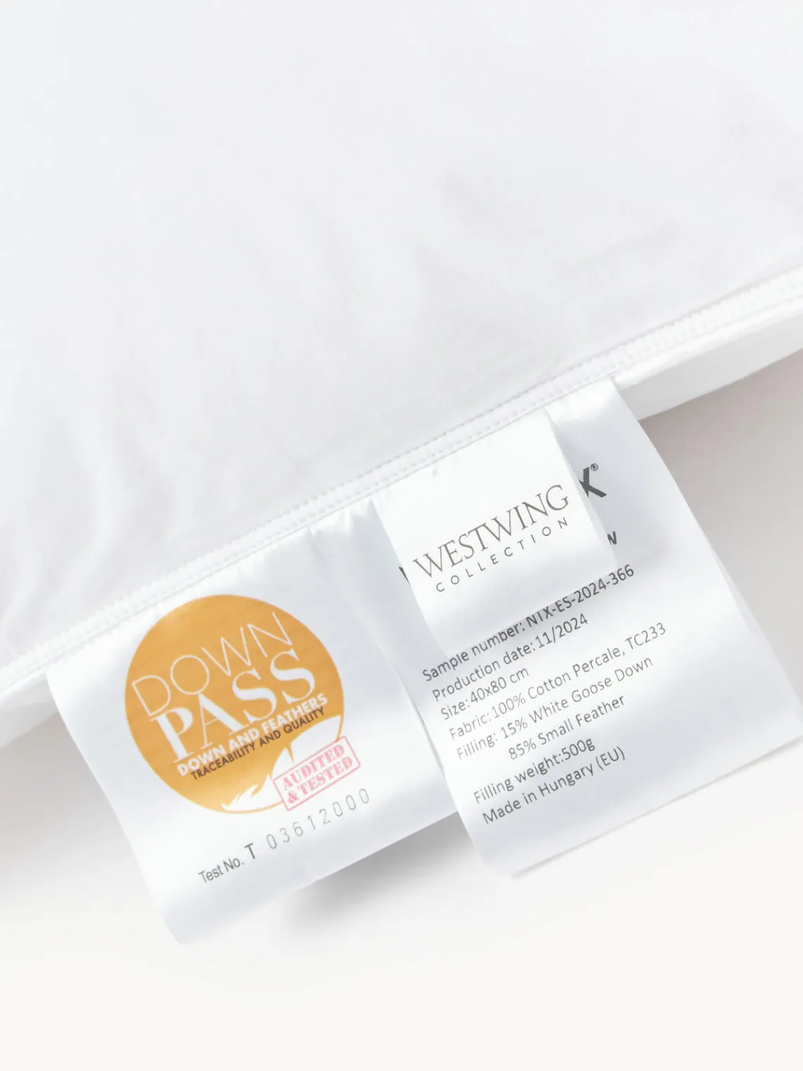 Clearance Almohada media de plumas y plumón Tibor Almohadas|Mantas