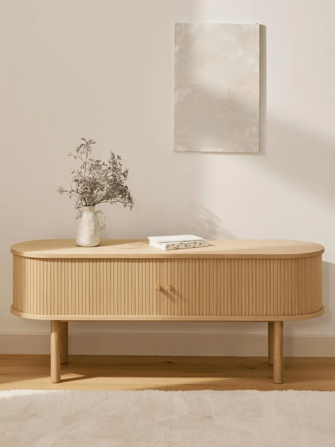 Muebles De Tv|Muebles De Tv>Westwing Collection Aparador acanalado Calary Madera clara