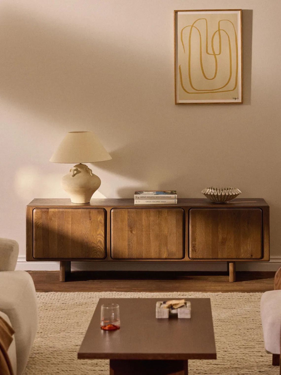 Muebles De Tv|Muebles De Tv>Westwing Collection Aparador de madera de roble Chandler