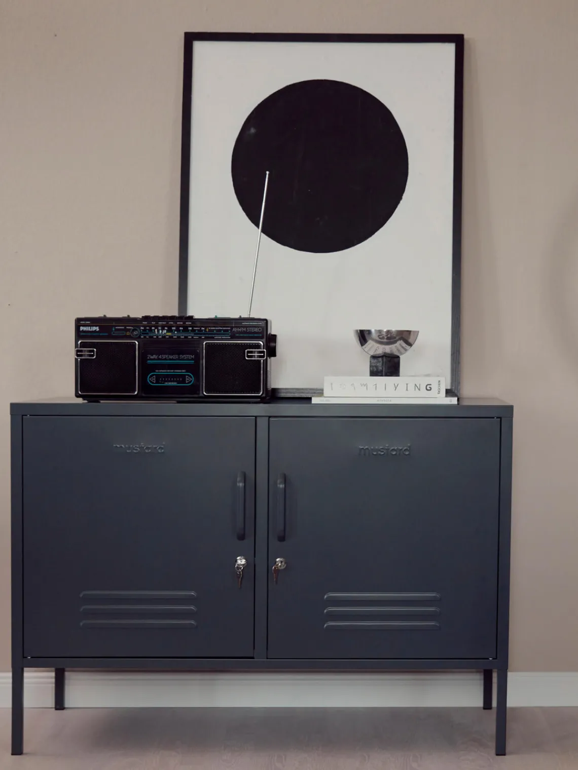 Armarios Infantiles|Aparadores>Mustard Made Aparador de metal The Lowdown Gris antracita