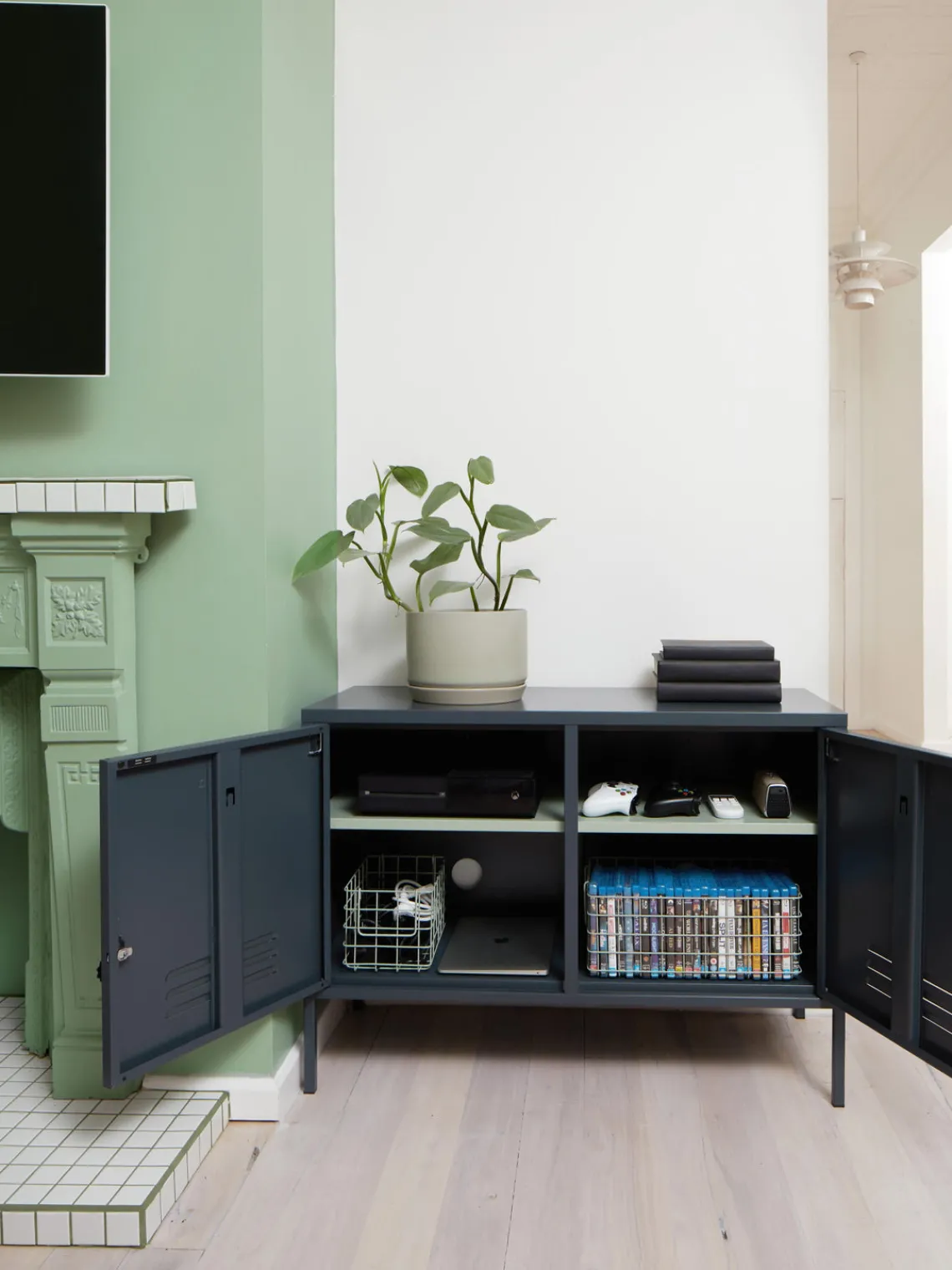 Armarios Infantiles|Aparadores>Mustard Made Aparador de metal The Lowdown Gris antracita