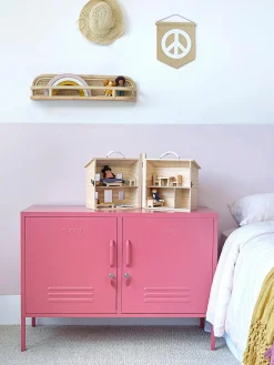 Armarios Infantiles|Aparadores>Mustard Made Aparador de metal The Lowdown Rosa palo