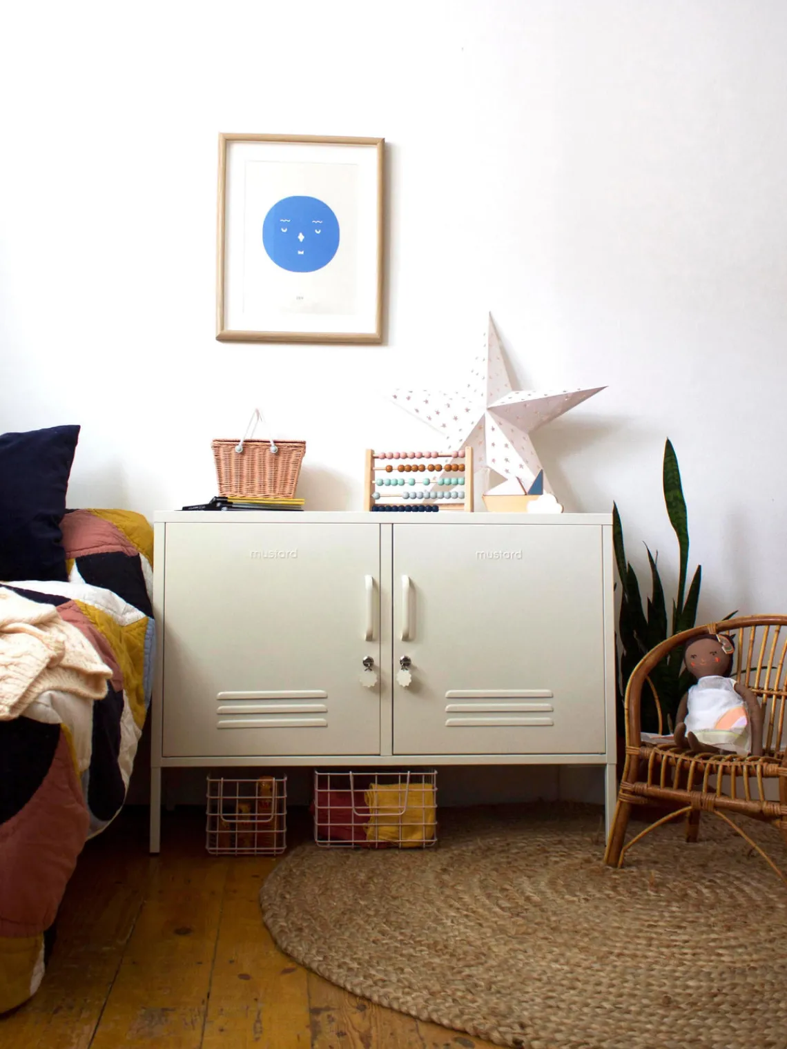 Armarios Infantiles|Aparadores>Mustard Made Aparador de metal The Lowdown Blanco crema