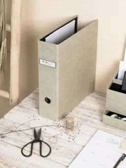 Material De Oficina|Material De Oficina>Bigso Box of Sweden Archivador Archie Beige claro