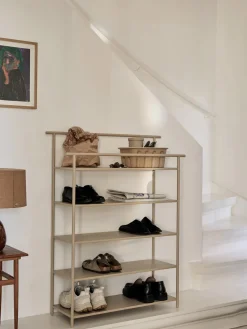 Estanterías De Baño|Librerías>Ferm Living Armario abierto Dora Beige claro mate