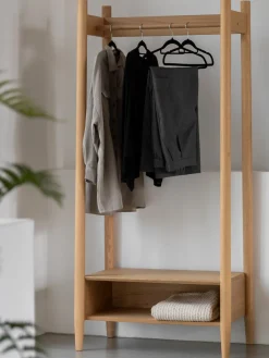 Armarios Abiertos|Percheros De Pie> Armario abierto Hatfield Madera de roble