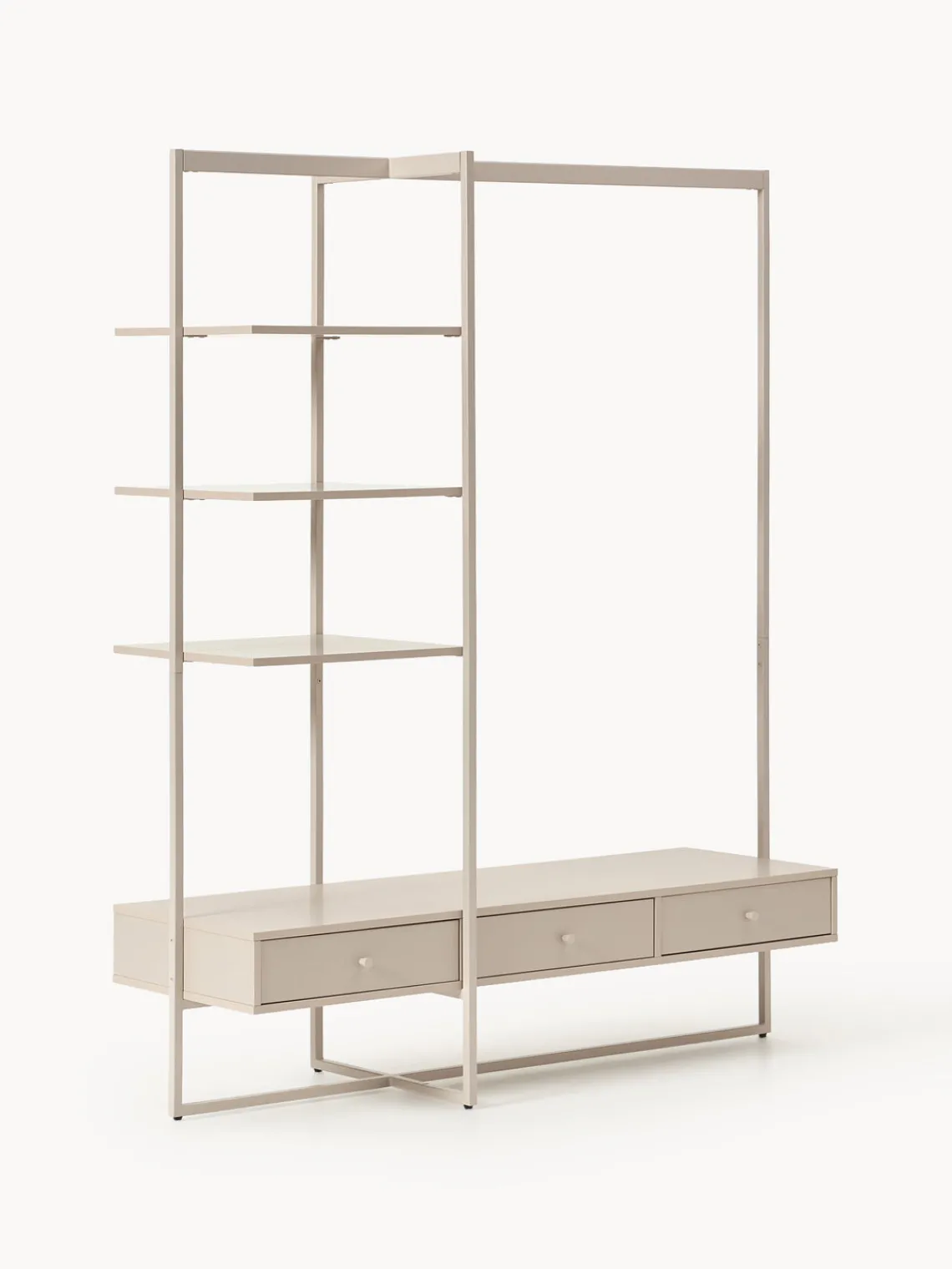 Percheros De Pie|Armarios Abiertos>Westwing Collection Armario abierto Pacey Beige