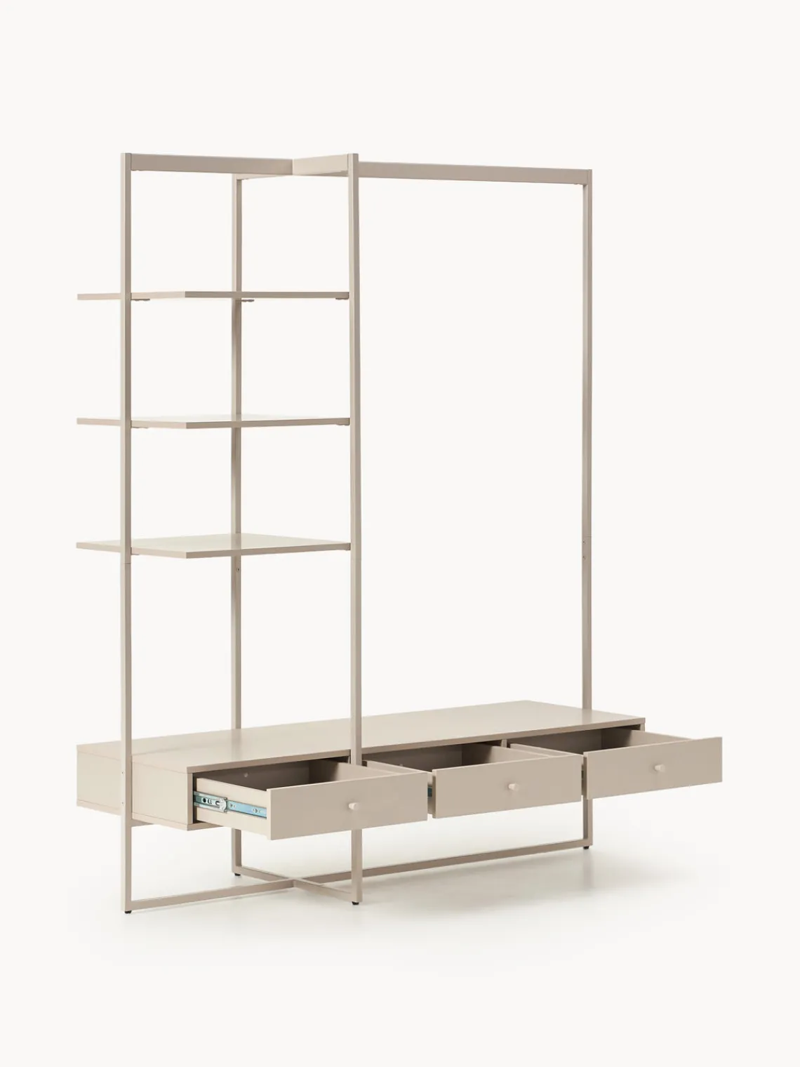 Percheros De Pie|Armarios Abiertos>Westwing Collection Armario abierto Pacey Beige