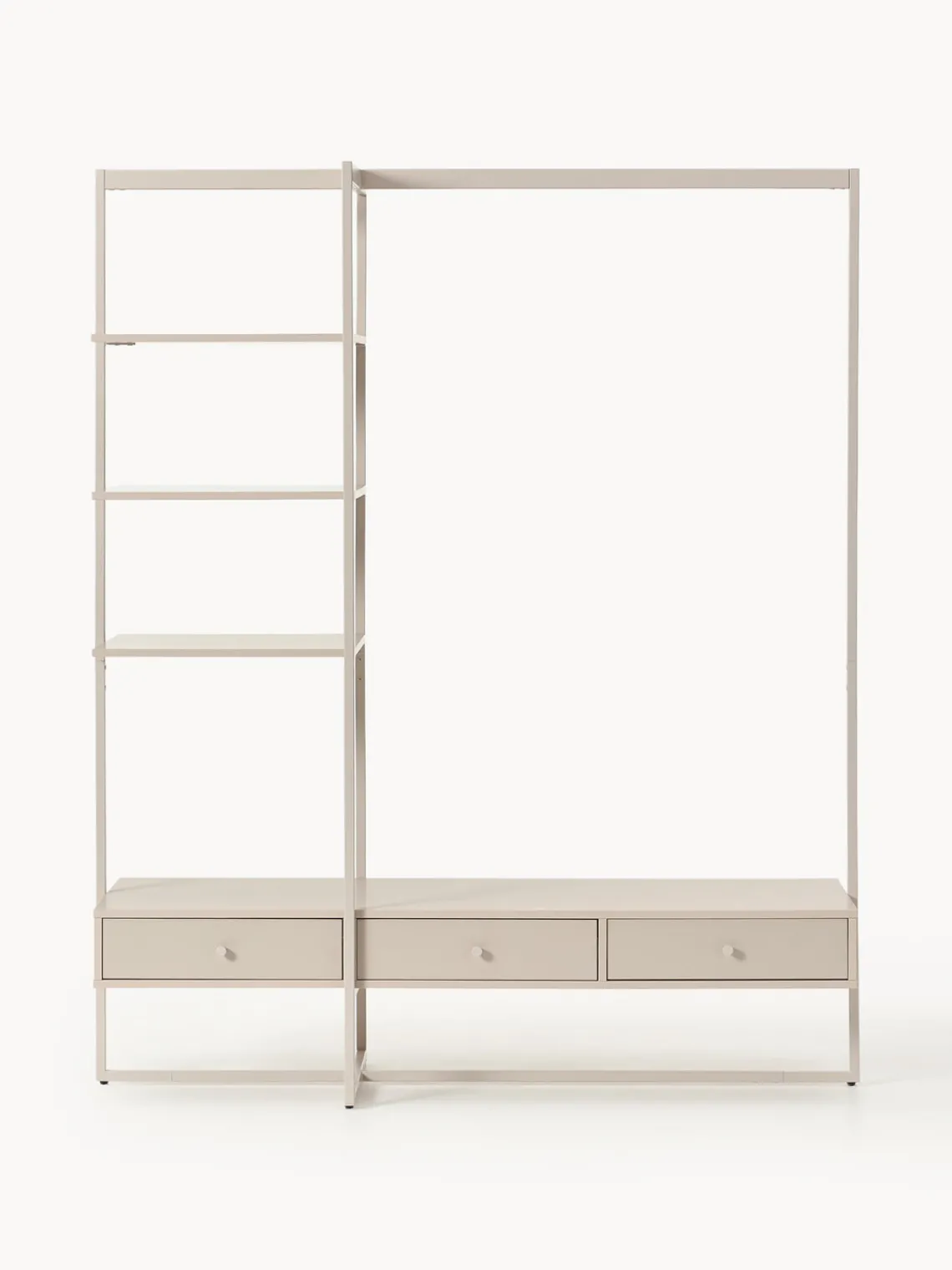 Percheros De Pie|Armarios Abiertos>Westwing Collection Armario abierto Pacey Beige