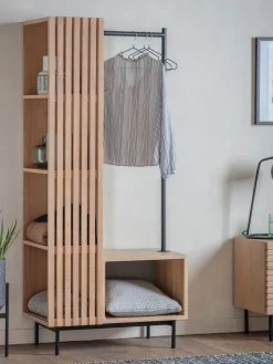Armario de madera Okayama Percheros De Pie|Percheros De Pie