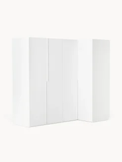 Armarios Esquineros|Armarios Modulares>Westwing Collection Armario esquinero modular Leon, 4 puertas (215 cm), diferentes variantes Blanco