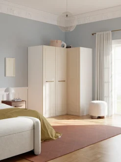 Clearance Armario esquinero modular Charlotte, 3 puertas (165 cm), diferentes variantes Armarios Esquineros|Armarios Modulares