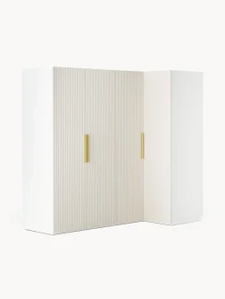 Armarios Esquineros|Armarios Modulares>Westwing Collection Armario esquinero modular Simone, 215 cm, variantes diferentes Madera, beige