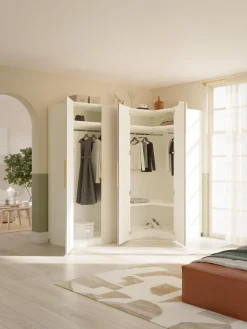 Armarios Esquineros|Armarios Modulares></noscript>Westwing Collection Armario esquinero modular Simone, 215 cm, variantes diferentes Madera, beige