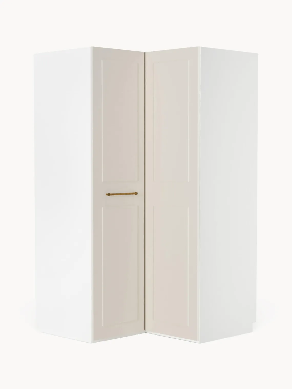 Armarios Esquineros|Armarios Modulares>Westwing Collection Armario esquinero modular Charlotte, 2 puertas (115 cm) Beige