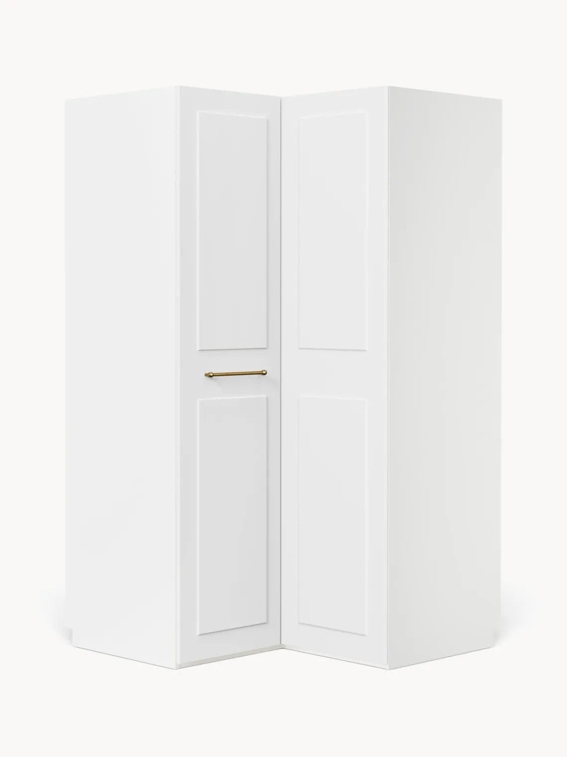 Armarios Esquineros|Armarios Modulares>Westwing Collection Armario esquinero modular Charlotte, 2 puertas (115 cm) Blanco