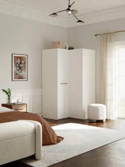 Armarios Esquineros|Armarios Modulares>Westwing Collection Armario esquinero modular Charlotte, 2 puertas (115 cm) Blanco