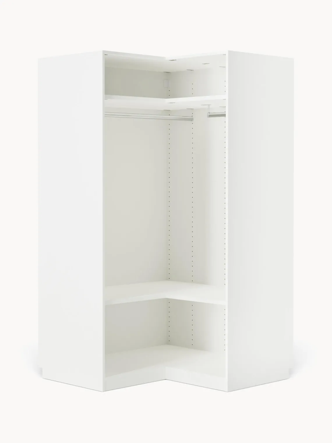 Armarios Esquineros|Armarios Modulares>Westwing Collection Armario esquinero modular Charlotte, 2 puertas (115 cm) Blanco