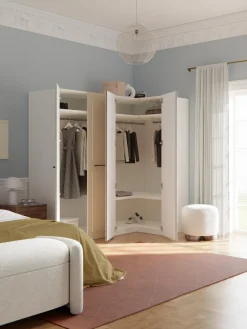 Sale Armario esquinero modular Charlotte, 4 puertas (215 cm), diferentes variantes Armarios Esquineros|Armarios Modulares