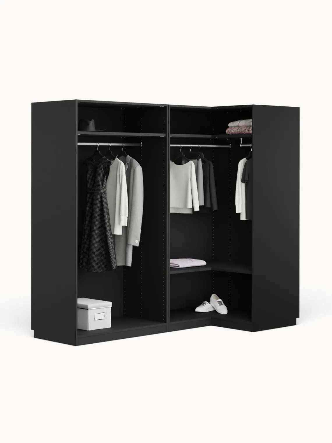 New Armario esquinero modular Leon, 4 puertas (215 cm), diferentes variantes Armarios Esquineros|Armarios Modulares