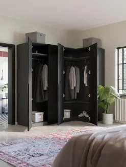 New Armario esquinero modular Leon, 4 puertas (215 cm), diferentes variantes Armarios Esquineros|Armarios Modulares