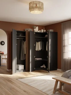 New Armario esquinero modular Simone, 4 puertas (215 cm), diferentes variantes Armarios Esquineros|Armarios Modulares