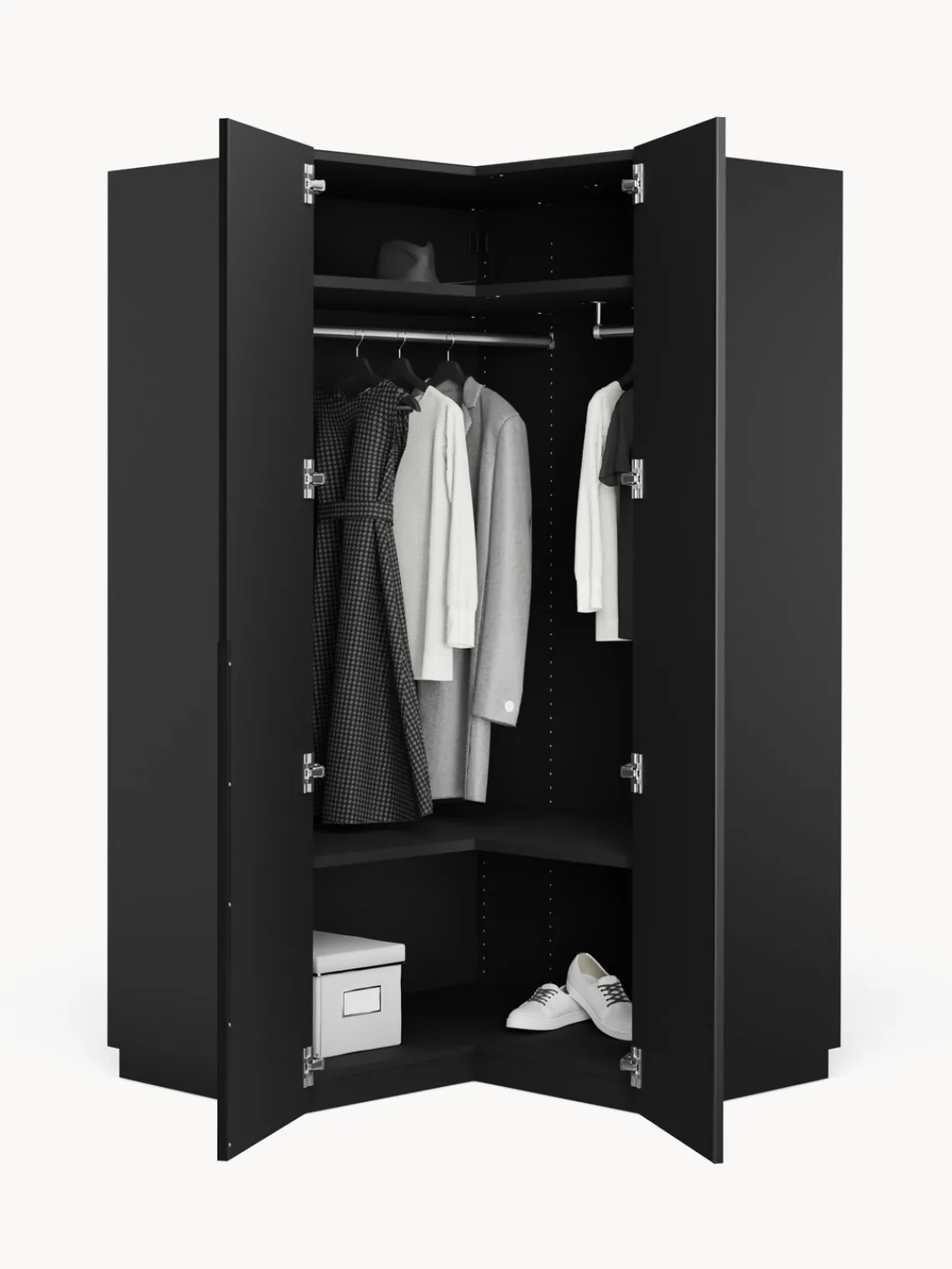 Best Armario esquinero modular Leon, 2 puertas (115 cm) Armarios Esquineros|Armarios Modulares