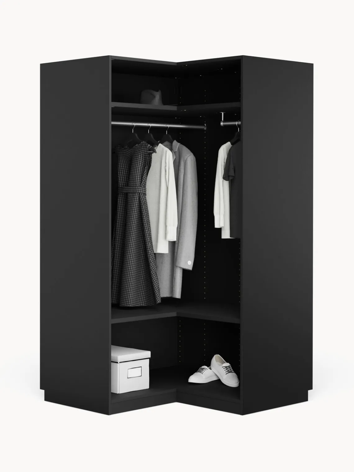 Best Armario esquinero modular Leon, 2 puertas (115 cm) Armarios Esquineros|Armarios Modulares