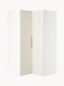 Armarios Esquineros|Armarios Modulares>Westwing Collection Armario esquinero modular Simone, 2 puertas (115 cm) Madera, beige