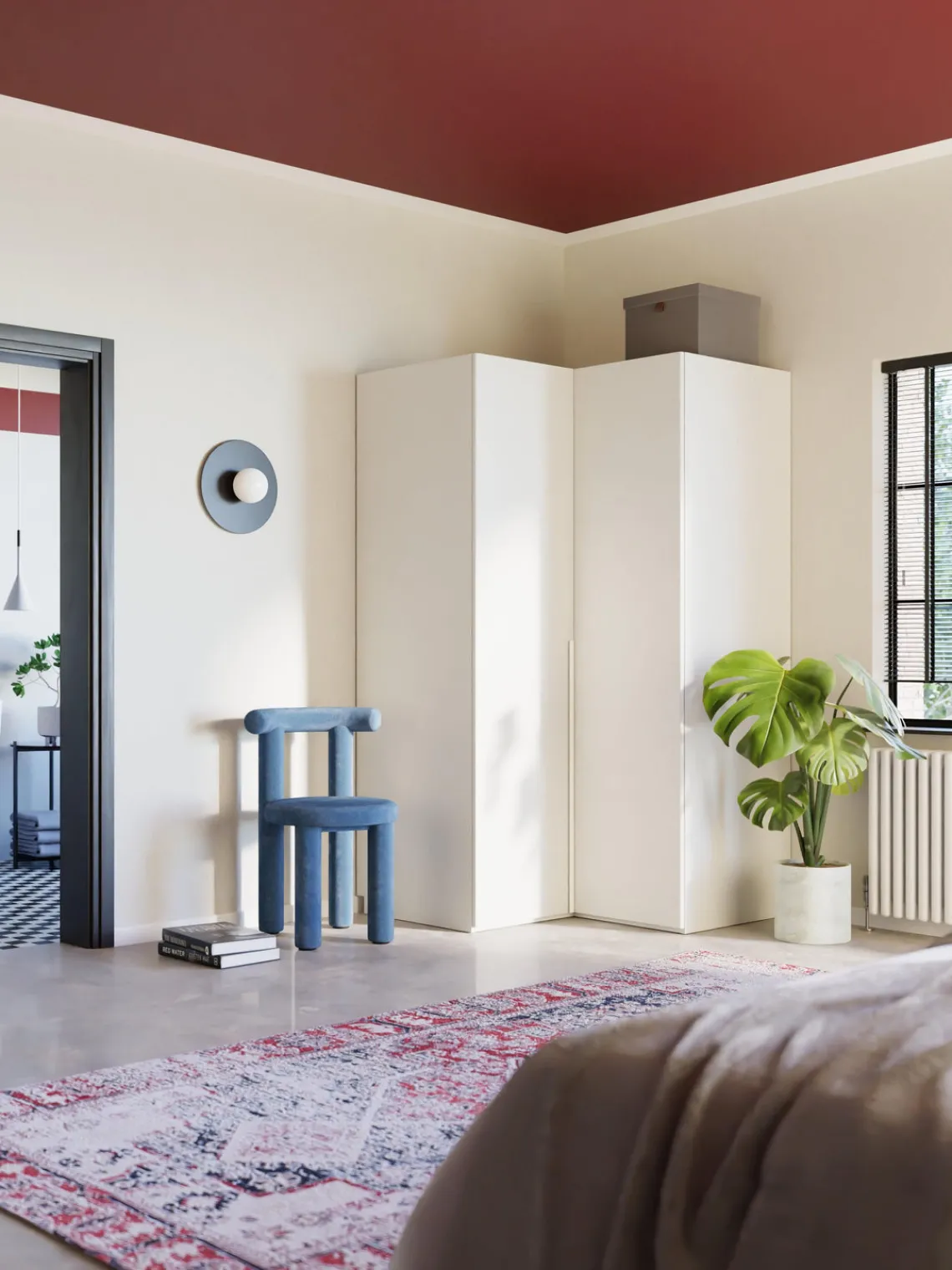 Armario esquinero modular Leon, 2 puertas (115 cm) Armarios Modulares|Armarios Esquineros