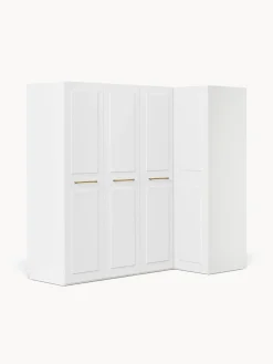 Armarios Esquineros|Armarios Modulares>Westwing Collection Armario esquinero modular Charlotte, 4 puertas (215 cm), diferentes variantes Blanco