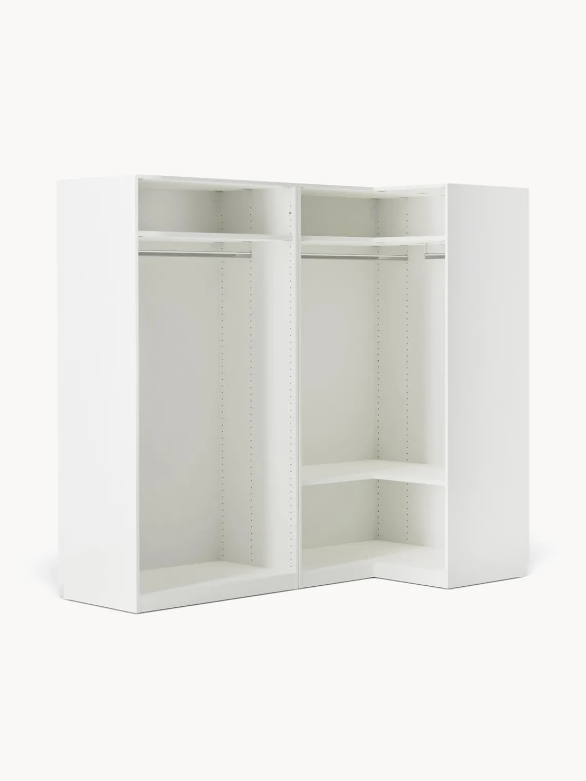 Armarios Esquineros|Armarios Modulares>Westwing Collection Armario esquinero modular Charlotte, 4 puertas (215 cm), diferentes variantes Blanco