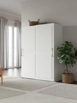 Armarios Modulares|Armarios Con Puerta Corredera>Westwing Collection Armario modular Charlotte, 2 puertas correderas (150 cm), diferentes variantes Blanco