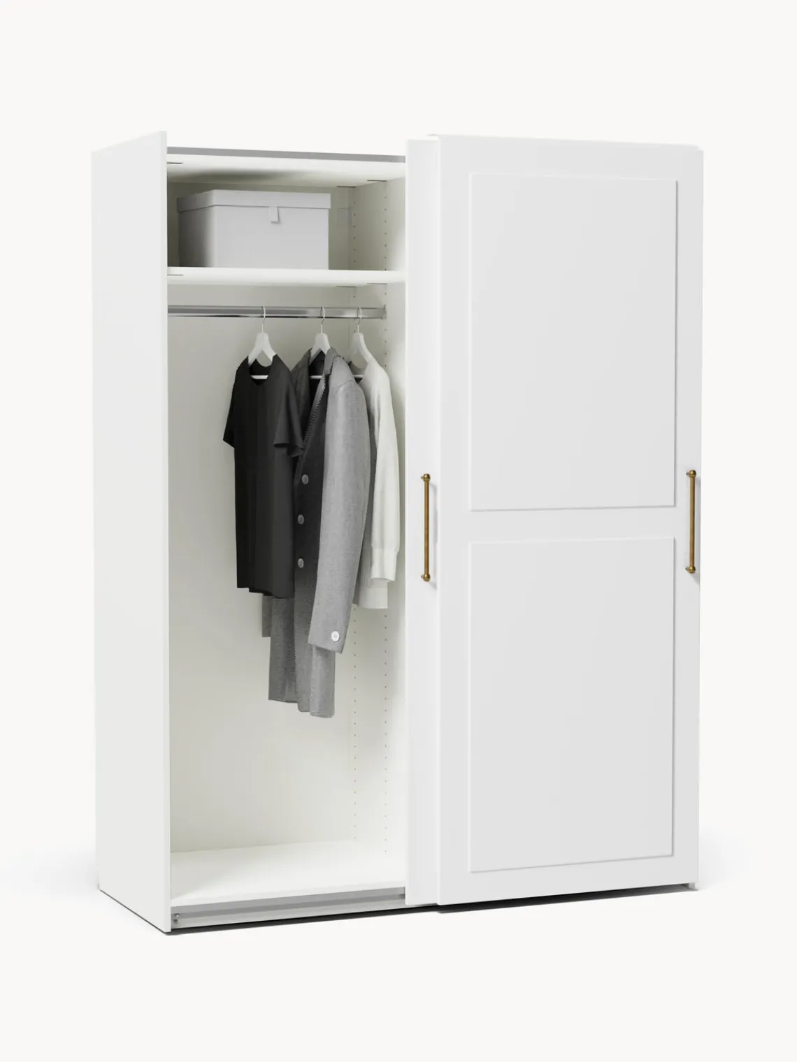 Armarios Modulares|Armarios Con Puerta Corredera>Westwing Collection Armario modular Charlotte, 2 puertas correderas (150 cm), diferentes variantes Blanco