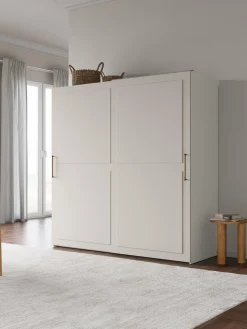 Armarios Con Puerta Corredera|Armarios Modulares>Westwing Collection Armario modular Charlotte, 2 puertas correderas (200 cm), diferentes variantes Beige