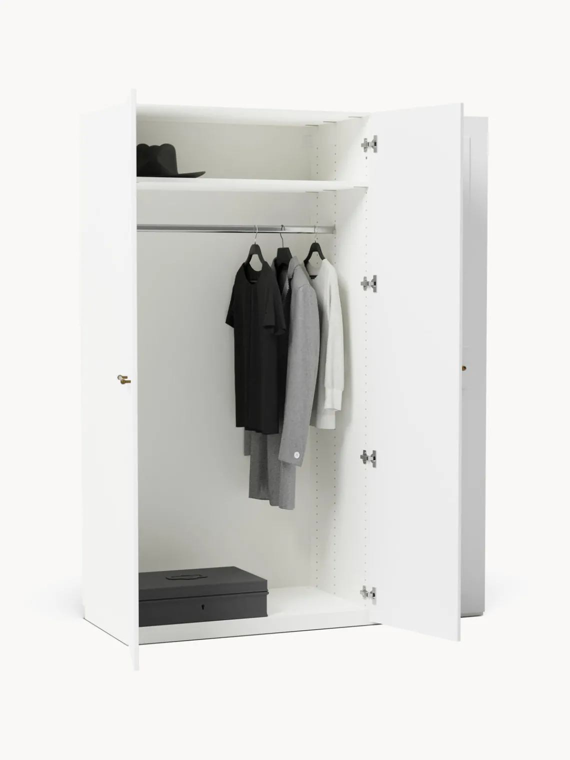 Armarios Empotrados|Armarios Modulares>Westwing Collection Armario modular Charlotte, An 150 cm, variantes diferentes Blanco