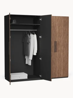 Armarios Empotrados|Armarios Modulares></noscript>Westwing Collection Armario modular con puertas giratorias Simone, An 200 cm, variantes diferentes Aspecto madera de nogal, negro