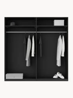 Armarios Empotrados|Armarios Modulares></noscript>Westwing Collection Armario modular con puertas giratorias Simone, An 200 cm, variantes diferentes Aspecto madera de nogal, negro