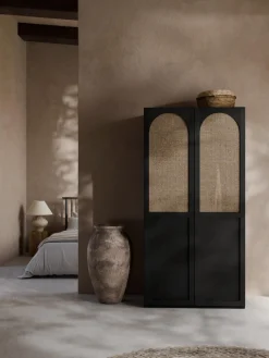 Armarios Empotrados|Armarios Modulares>Westwing Collection Armario modular Jeanne, 2 puertas (100 cm), diferentes opciones Negro