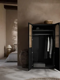 Armarios Empotrados|Armarios Modulares></noscript>Westwing Collection Armario modular Jeanne, 2 puertas (100 cm), diferentes opciones Negro