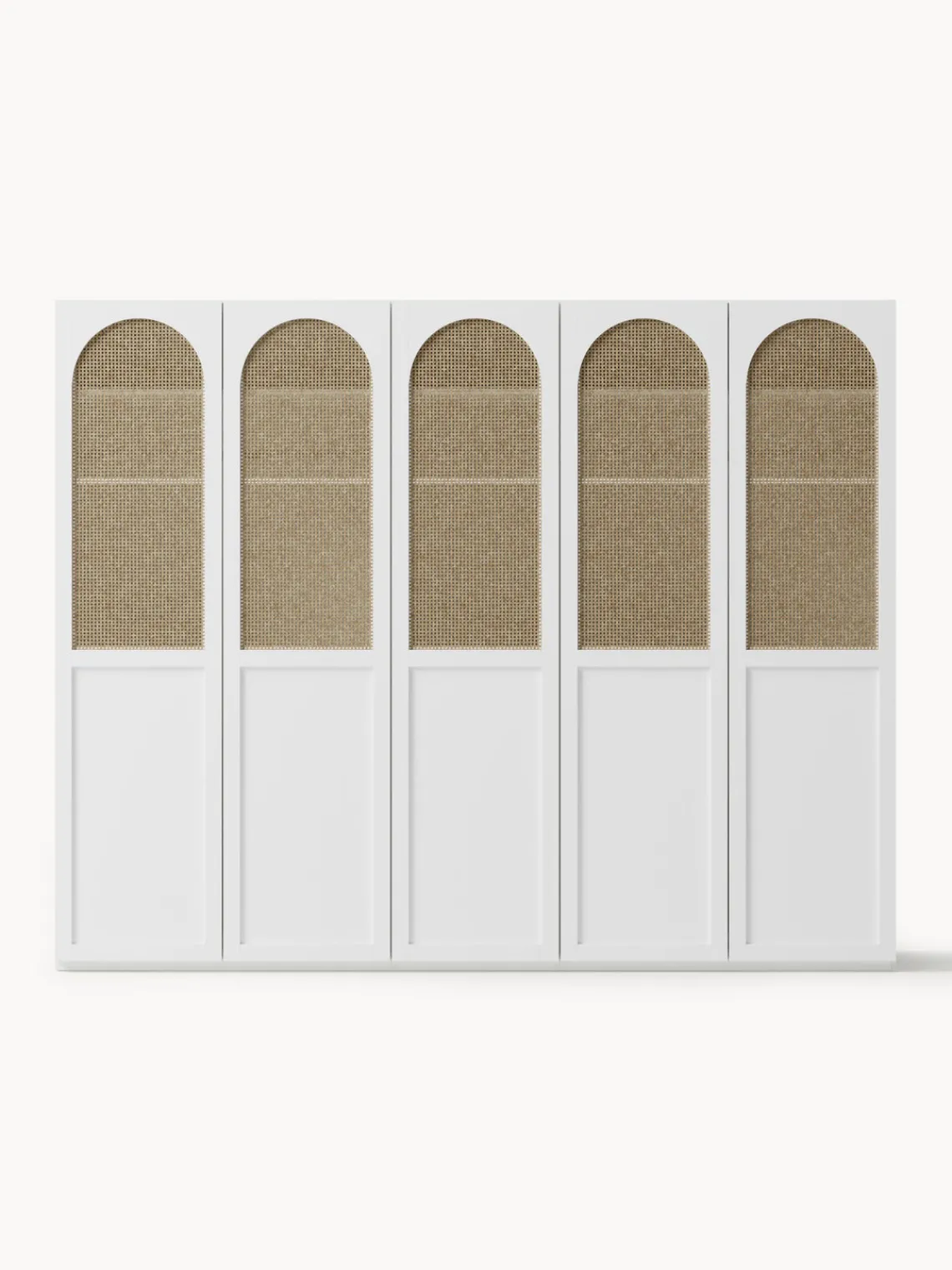 Armarios Empotrados|Armarios Modulares>Westwing Collection Armario modular Jeanne, 4 puertas (250 cm), diferentes opciones Blanco