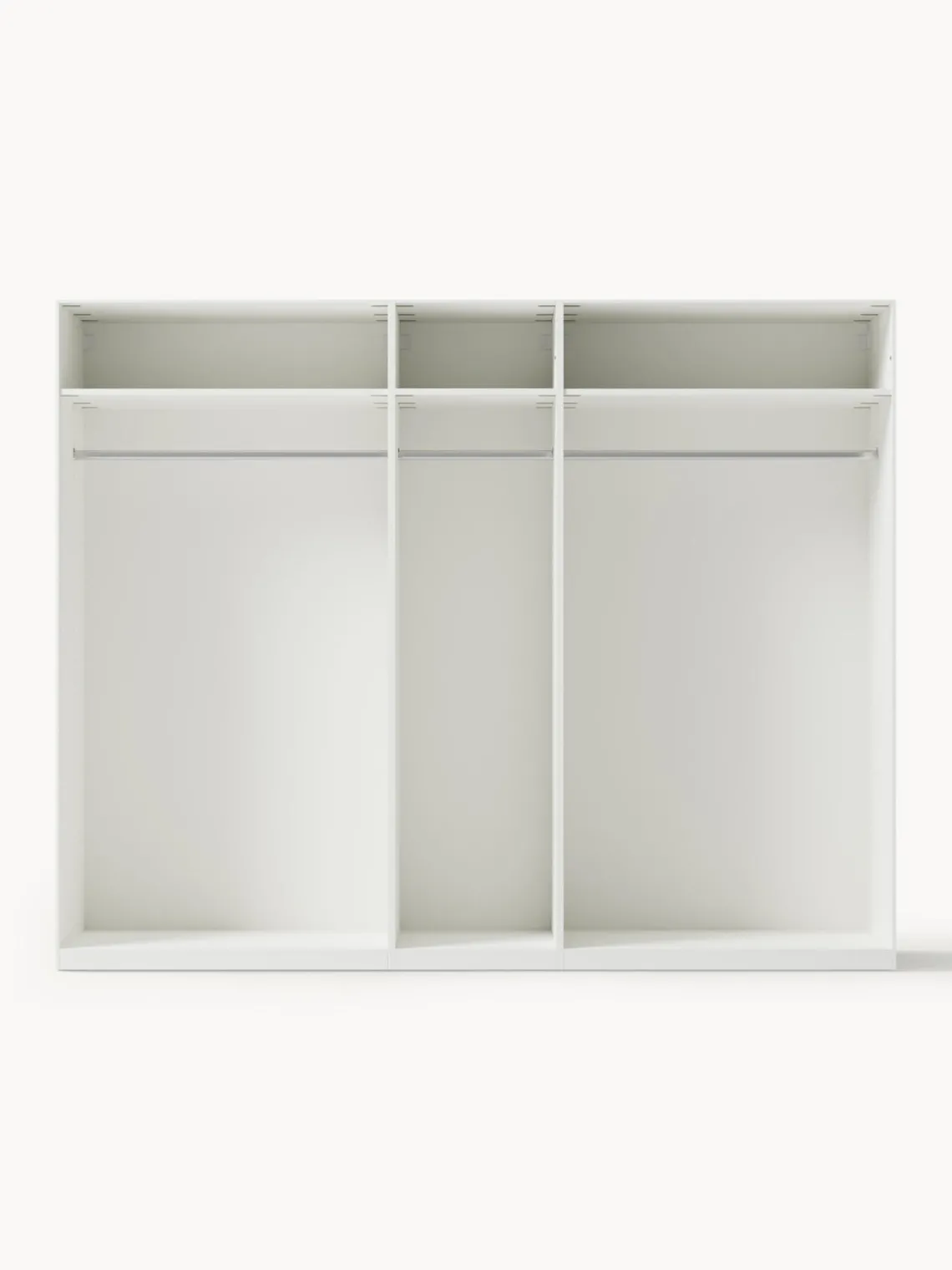 Armarios Empotrados|Armarios Modulares>Westwing Collection Armario modular Jeanne, 4 puertas (250 cm), diferentes opciones Blanco