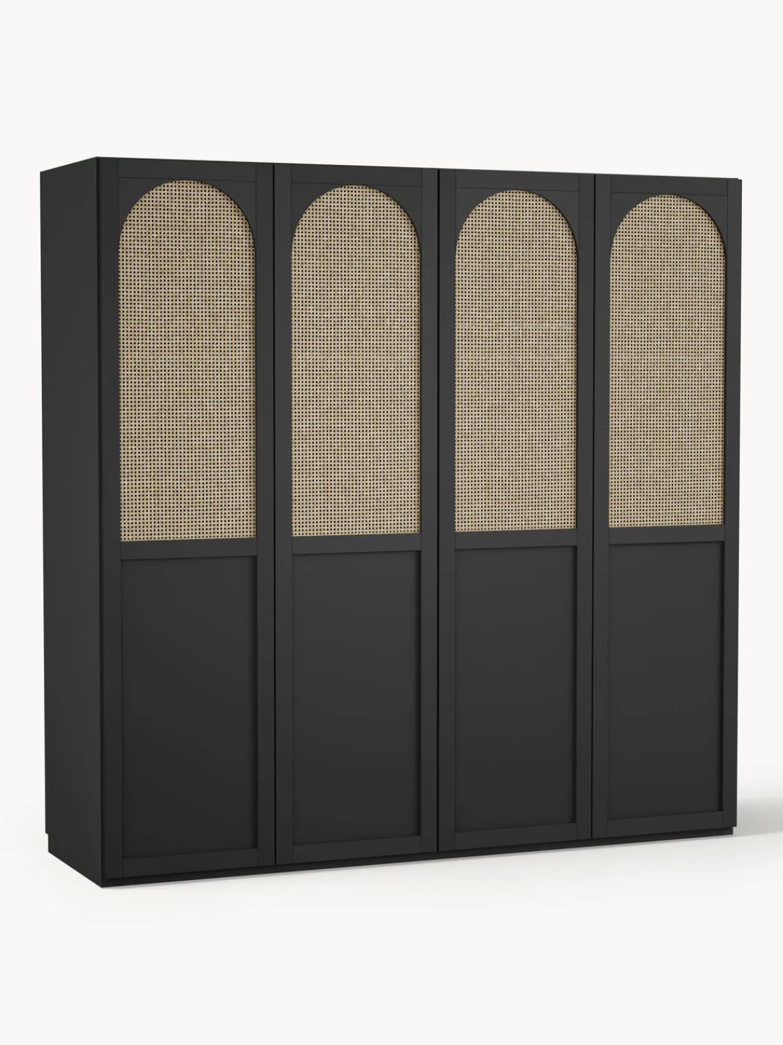 Armarios Empotrados|Armarios Modulares>Westwing Collection Armario modular Jeanne, 2 puertas (200 cm), diferentes opciones Negro