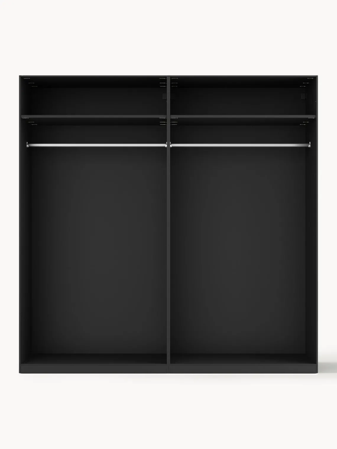 Armarios Empotrados|Armarios Modulares>Westwing Collection Armario modular Jeanne, 2 puertas (200 cm), diferentes opciones Negro