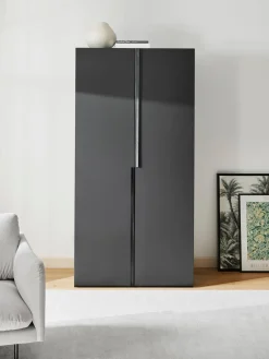 Armarios Empotrados|Armarios Modulares>Westwing Collection Armario modular Leon, An 100 cm, variantes diferentes Negro