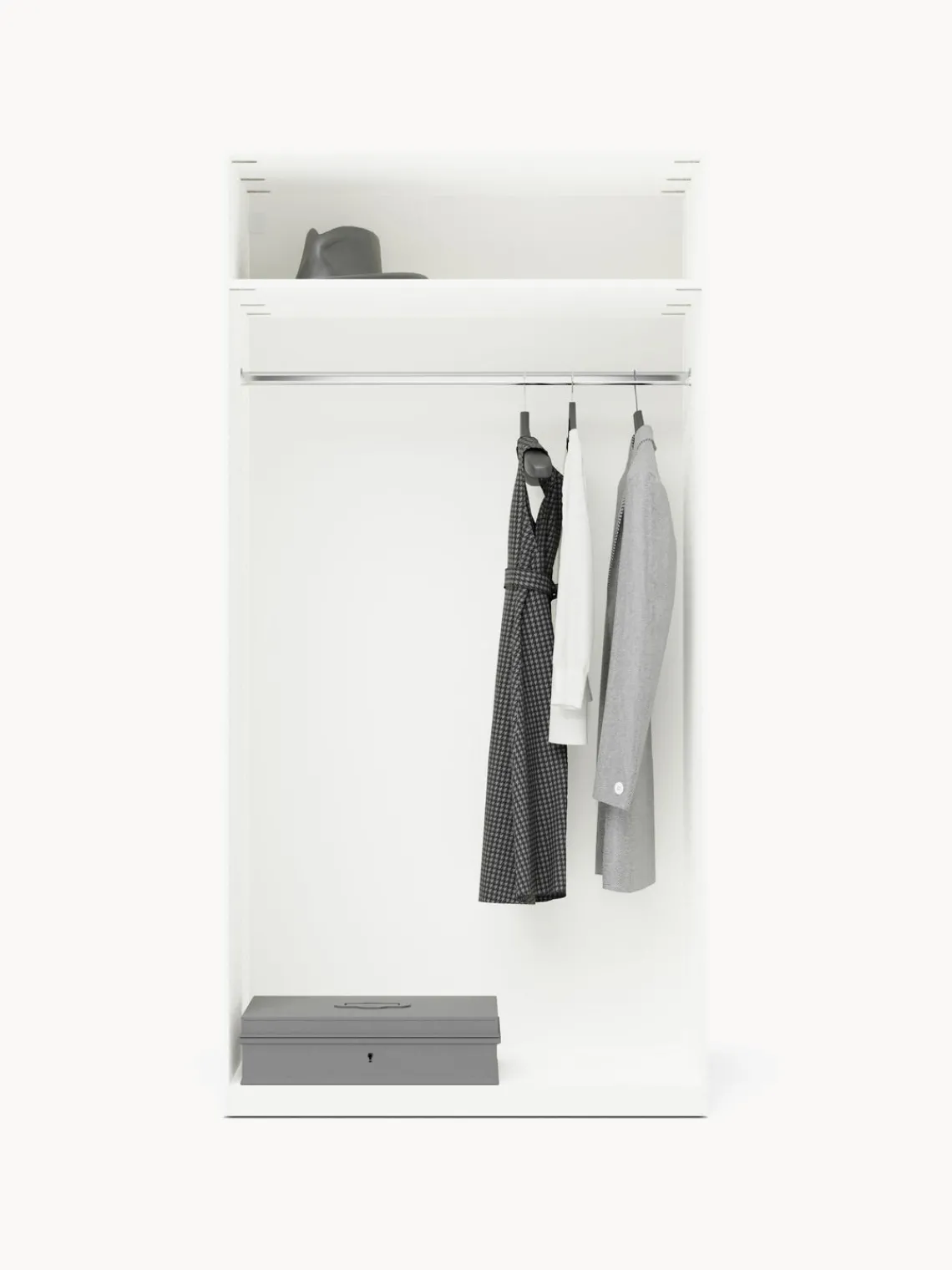 Armarios Empotrados|Armarios Modulares>Westwing Collection Armario modular Leon, An 100 cm, variantes diferentes Blanco